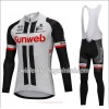 Set Fietsshirt Lange Mouw + Lange Koersbroek 2018 Team Sunweb N001